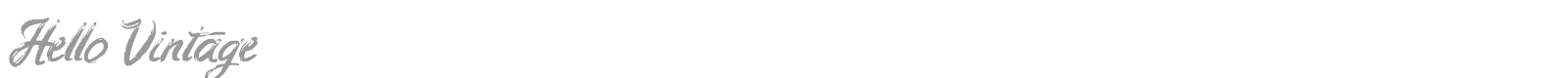 Hello Vintage font preview